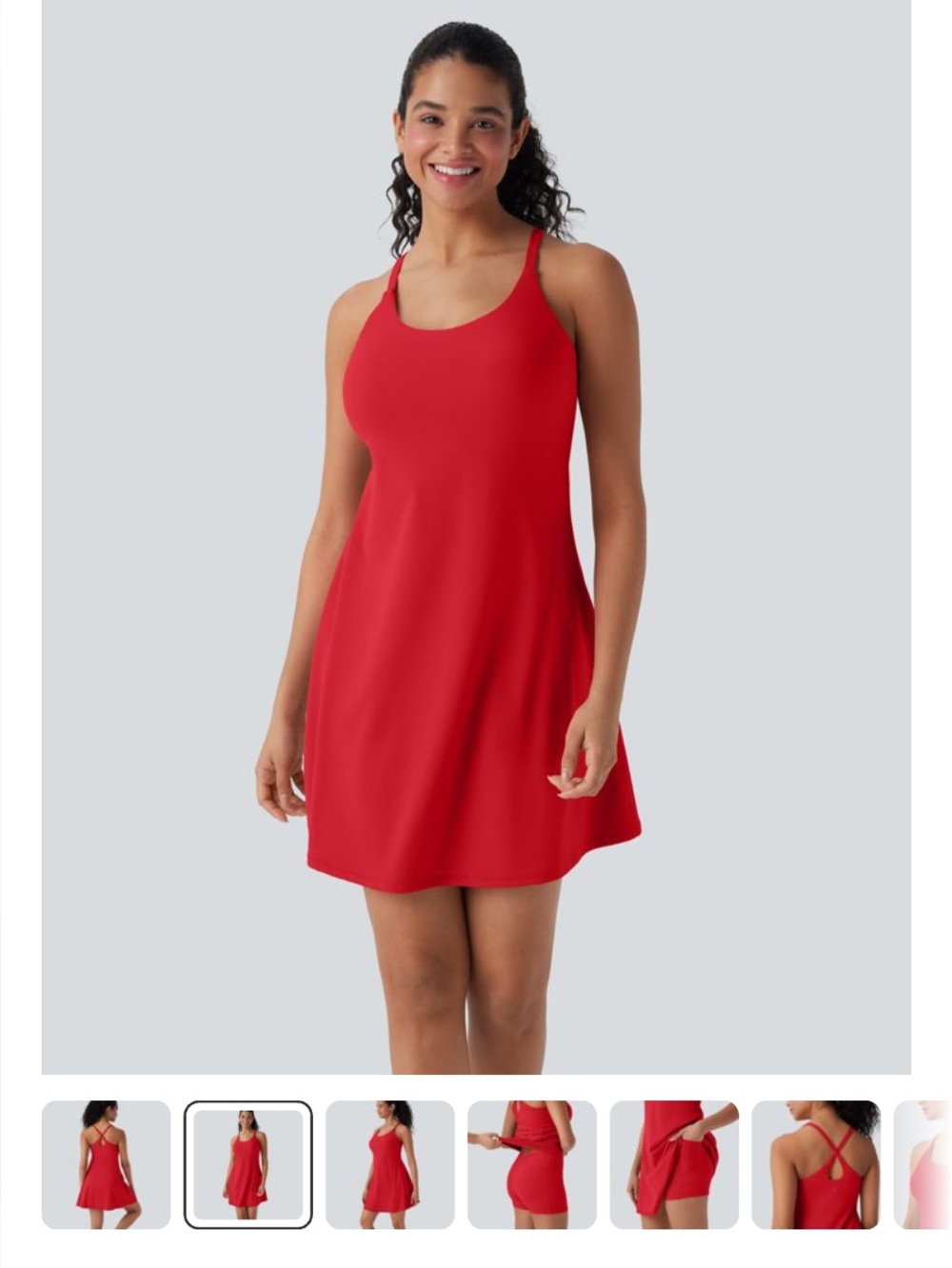 NWT Halara Easy Peezy Longer Length Dress L with DD-F Bust